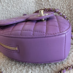 CHANEL Handbag 22C In Love Purple Lambskin Large Heart Bag LGHW -Knockoff
