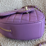 CHANEL Handbag 22C In Love Purple Lambskin Large Heart Bag LGHW -Knockoff
