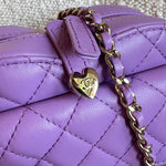 CHANEL Handbag 22C In Love Purple Lambskin Large Heart Bag LGHW -Knockoff
