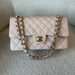 CHANEL Handbag 22C Light Beige Caviar Quilted Classic Flap Medium LGHW -Knockoff
