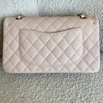 CHANEL Handbag 22C Light Beige Caviar Quilted Classic Flap Medium LGHW -Knockoff
