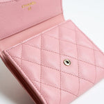 CHANEL Handbag 22C Pink Caviar Quilted Flap Wallet Light Gold Hardware -Knockoff
