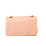 CHANEL Handbag 22C Rose Clair Pink/ Beige Lambskin Quilted Small Double Flap Light Gold Hardware -Knockoff
