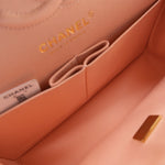 CHANEL Handbag 22C Rose Clair Pink/ Beige Lambskin Quilted Small Double Flap Light Gold Hardware -Knockoff
