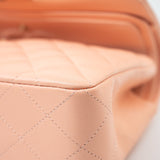 CHANEL Handbag 22C Rose Clair Pink/ Beige Lambskin Quilted Small Double Flap Light Gold Hardware -Knockoff
