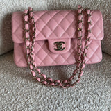 CHANEL Handbag 22C Sakura Pink Caviar Quilted Classic Flap Small LGHW -Knockoff
