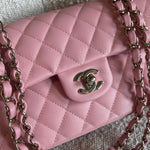 CHANEL Handbag 22C Sakura Pink Caviar Quilted Classic Flap Small LGHW -Knockoff
