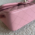 CHANEL Handbag 22C Sakura Pink Caviar Quilted Classic Flap Small LGHW -Knockoff
