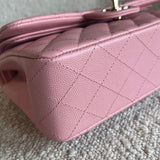 CHANEL Handbag 22C Sakura Pink Caviar Quilted Classic Flap Small LGHW -Knockoff
