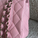 CHANEL Handbag 22C Sakura Pink Caviar Quilted Classic Flap Small LGHW -Knockoff
