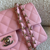 CHANEL Handbag 22C Sakura Pink Caviar Quilted Classic Flap Small LGHW -Knockoff
