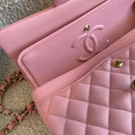 CHANEL Handbag 22C Sakura Pink Caviar Quilted Classic Flap Small LGHW -Knockoff
