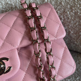 CHANEL Handbag 22C Sakura Pink Caviar Quilted Classic Flap Small LGHW -Knockoff
