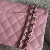 CHANEL Handbag 22C Sakura Pink Caviar Quilted Classic Flap Small LGHW -Knockoff
