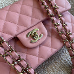 CHANEL Handbag 22C Sakura Pink Caviar Quilted Classic Flap Small LGHW -Knockoff
