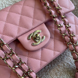 CHANEL Handbag 22C Sakura Pink Caviar Quilted Classic Flap Small LGHW -Knockoff
