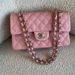 CHANEL Handbag 22C Sakura Pink Caviar Quilted Classic Flap Small LGHW -Knockoff
