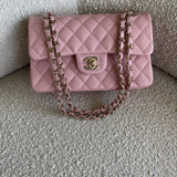 CHANEL Handbag 22C Sakura Pink Caviar Quilted Classic Flap Small LGHW -Knockoff
