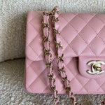 CHANEL Handbag 22C Sakura Pink Caviar Quilted Classic Flap Small LGHW -Knockoff
