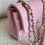 CHANEL Handbag 22C Sakura Pink Caviar Quilted Classic Flap Small LGHW -Knockoff
