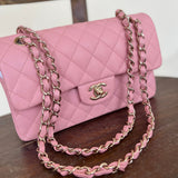 CHANEL Handbag 22C Sakura Pink Caviar Quilted Classic Flap Small LGHW -Knockoff
