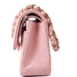 CHANEL Handbag 22C Sakura Pink Small Caviar Quilted Classic Flap Light Gold Hardware -Knockoff
