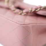 CHANEL Handbag 22C Sakura Pink Small Caviar Quilted Classic Flap Light Gold Hardware -Knockoff
