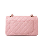 CHANEL Handbag 22C Sakura Pink Small Caviar Quilted Classic Flap Light Gold Hardware -Knockoff
