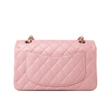 CHANEL Handbag 22C Sakura Pink Small Caviar Quilted Classic Flap Light Gold Hardware -Knockoff
