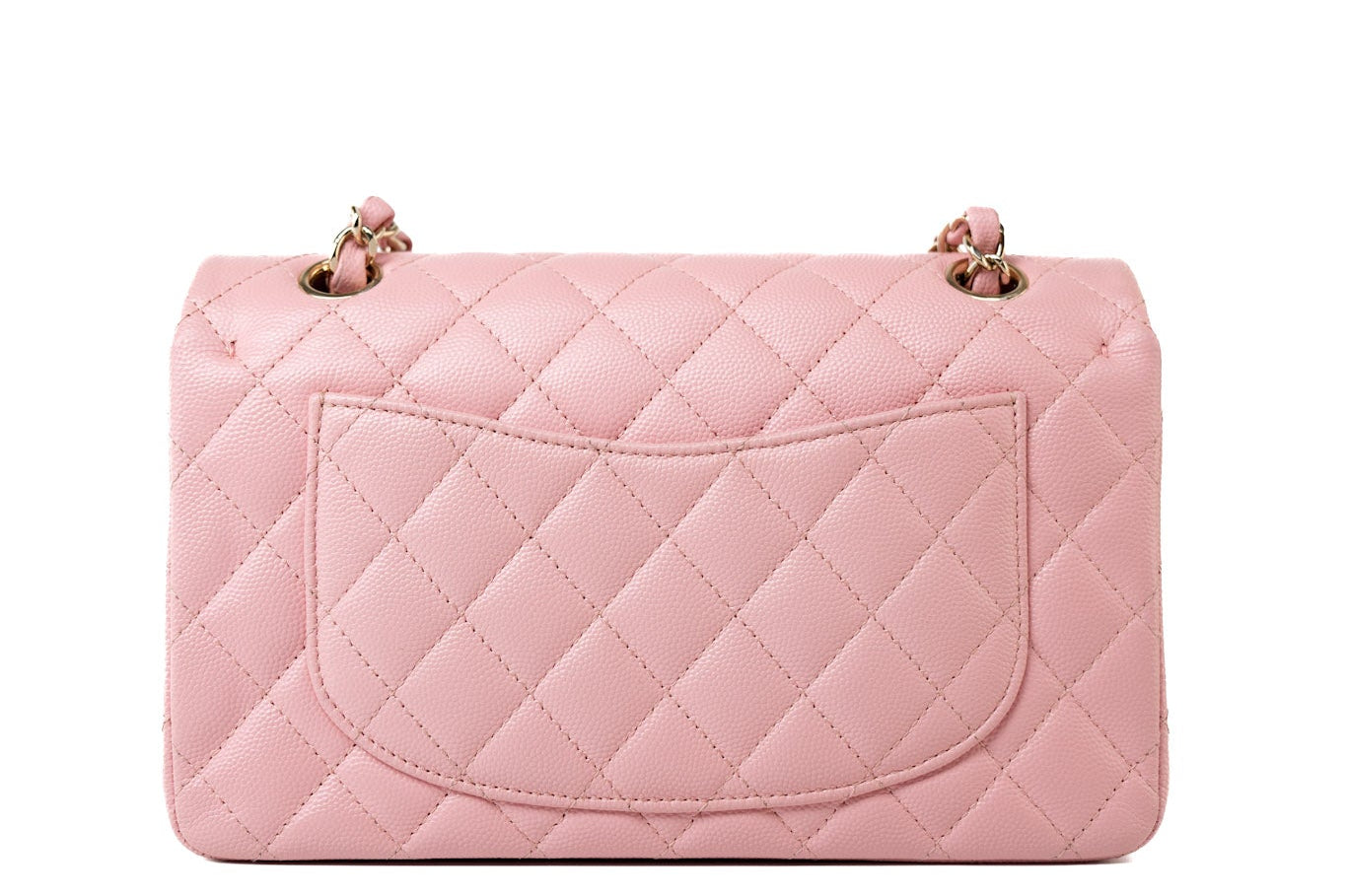 CHANEL Handbag 22C Sakura Pink Small Caviar Quilted Classic Flap Light Gold Hardware -Knockoff
