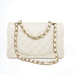 CHANEL Handbag 22C White Caviar Quilted Classic Flap Small Light Gold Hardware -Knockoff
