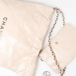 CHANEL Handbag 22P Ecru (nude) Small Calfskin Quilted 22 Bag -Knockoff
