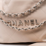 CHANEL Handbag 22P Ecru (nude) Small Calfskin Quilted 22 Bag -Knockoff
