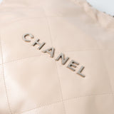 CHANEL Handbag 22P Ecru (nude) Small Calfskin Quilted 22 Bag -Knockoff
