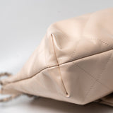 CHANEL Handbag 22P Ecru (nude) Small Calfskin Quilted 22 Bag -Knockoff
