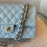 CHANEL Handbag 22P Light Blue Caviar Quilted Classic Flap Medium LGHW -Knockoff
