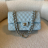 CHANEL Handbag 22P Light Blue Caviar Quilted Classic Flap Medium LGHW -Knockoff
