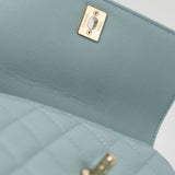 CHANEL Handbag 22P Light Blue Caviar Quilted Coco Handle Small LGHW -Knockoff
