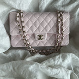 CHANEL Handbag 22P Light Pink Caviar Quilted Classic Flap Medium LGHW -Knockoff
