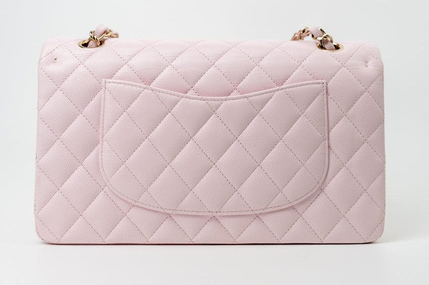 CHANEL Handbag 22P Light Pink Caviar Quilted Classic Flap Medium LGHW -Knockoff
