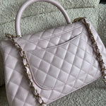 CHANEL Handbag 22P Light Pink Caviar Quilted Coco Handle Medium LGHW -Knockoff
