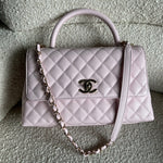 CHANEL Handbag 22P Light Pink Caviar Quilted Coco Handle Medium LGHW -Knockoff
