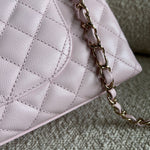 CHANEL Handbag 22P Light Pink Caviar Quilted Coco Handle Medium LGHW -Knockoff
