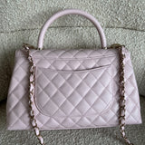 CHANEL Handbag 22P Light Pink Caviar Quilted Coco Handle Medium LGHW -Knockoff
