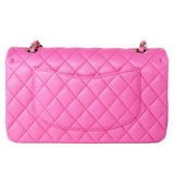 CHANEL Handbag 22P Pink Caviar Quilted Classic Flap Medium Light Gold Hardware -Knockoff
