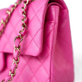 CHANEL Handbag 22P Pink Caviar Quilted Classic Flap Medium Light Gold Hardware -Knockoff
