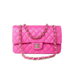 CHANEL Handbag 22P Pink Caviar Quilted Classic Flap Medium Light Gold Hardware -Knockoff
