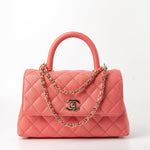 CHANEL Handbag 22P Pink Caviar Quilted Coco Handle Small LGHW -Knockoff
