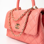 CHANEL Handbag 22P Pink Caviar Quilted Coco Handle Small LGHW -Knockoff
