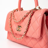 CHANEL Handbag 22P Pink Caviar Quilted Coco Handle Small LGHW -Knockoff
